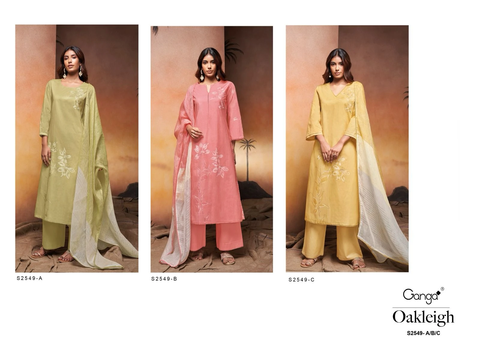 Ganga Oakleigh 2549 Premium Cotton Printed Wholesale Sancy Salwar Suit Catalog — Wholesale Salwar Suits, Ganga wholesale from Surat — view 5